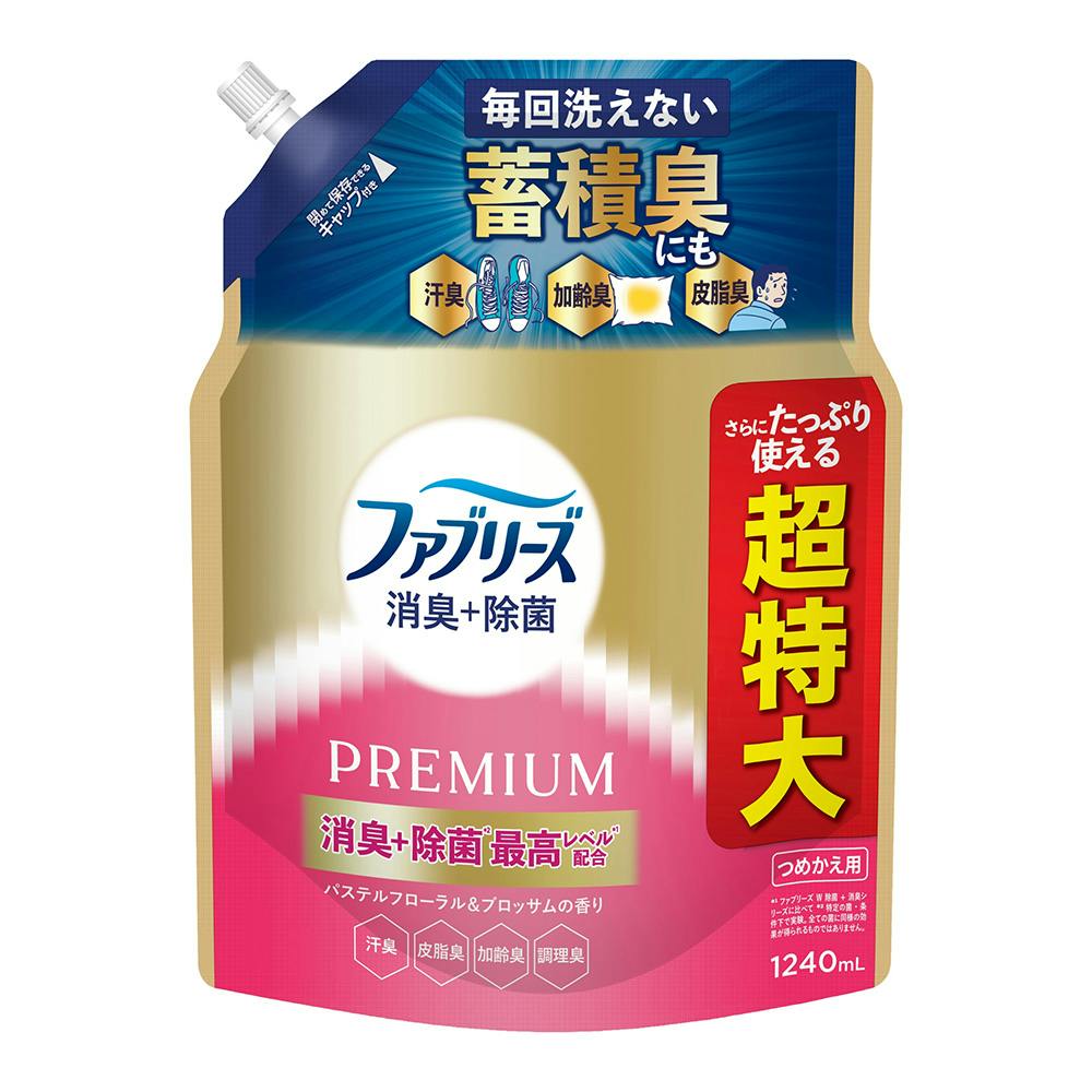 ファブリーズ プレミアム パステルフローラル＆ブロッサムの香り 詰替 1240ml