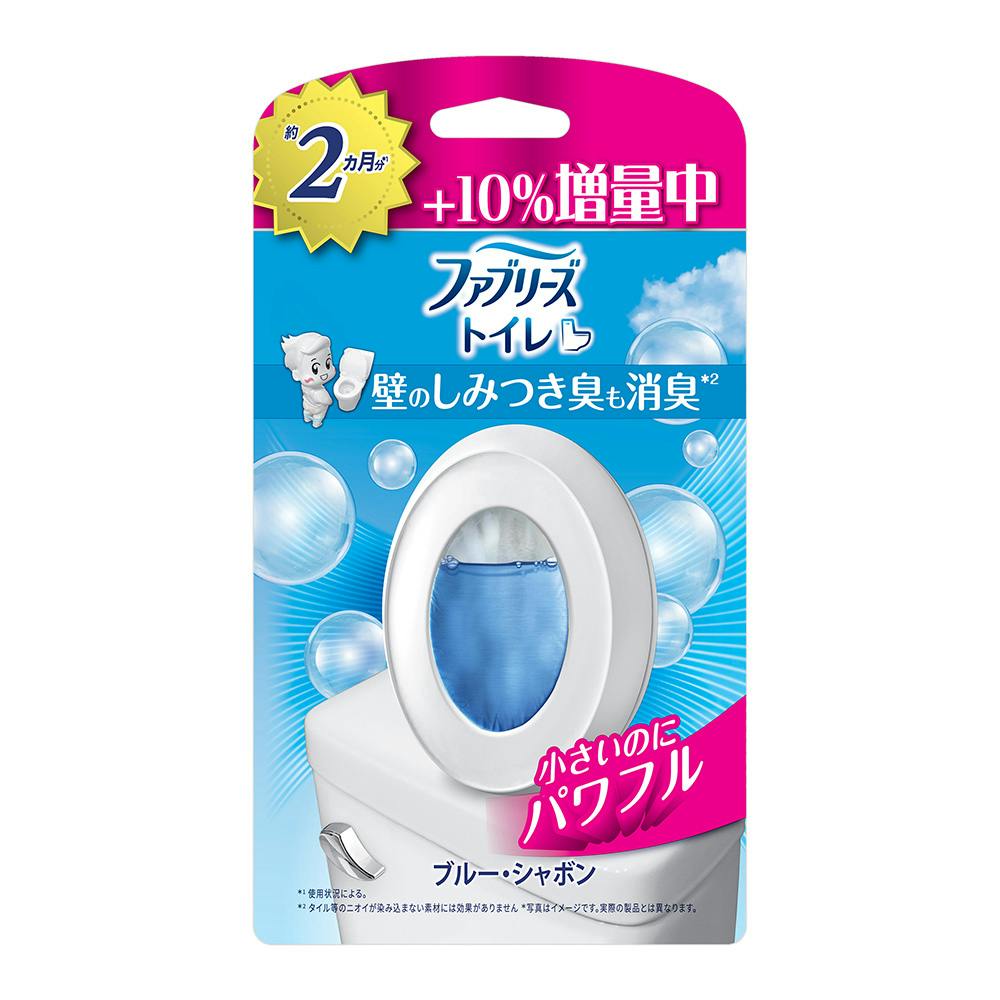 ファブリーズ トイレ ブルー・シャボン 本体 増量