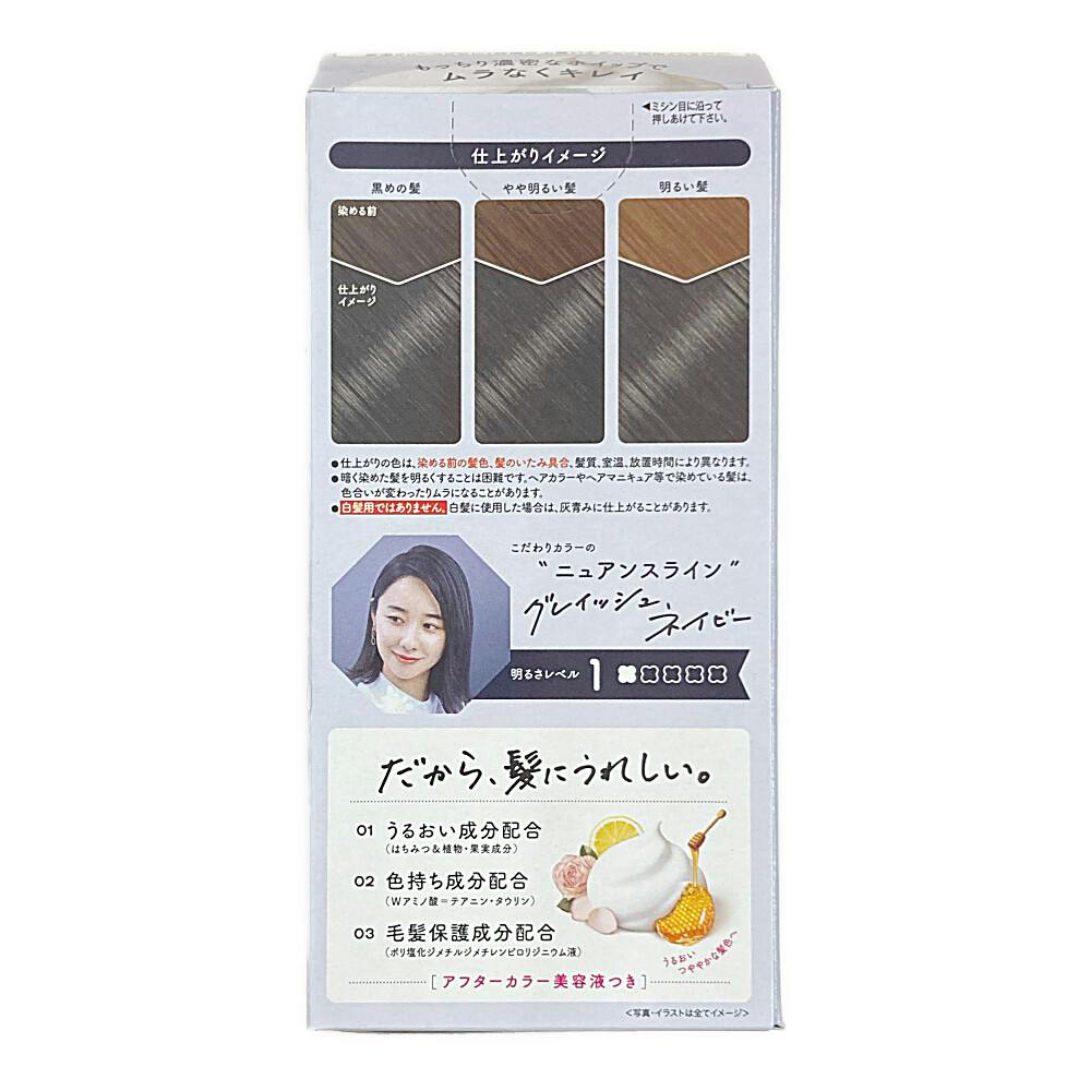 ビューティラボ ホイップヘアカラー グレイッシュネイビー