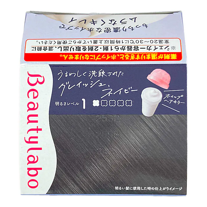 ビューティラボ ホイップヘアカラー グレイッシュネイビー