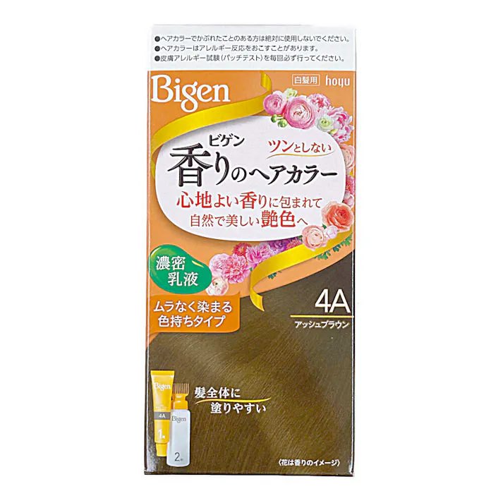 ホーユー ビゲン 香りのヘアカラー 乳液 4A