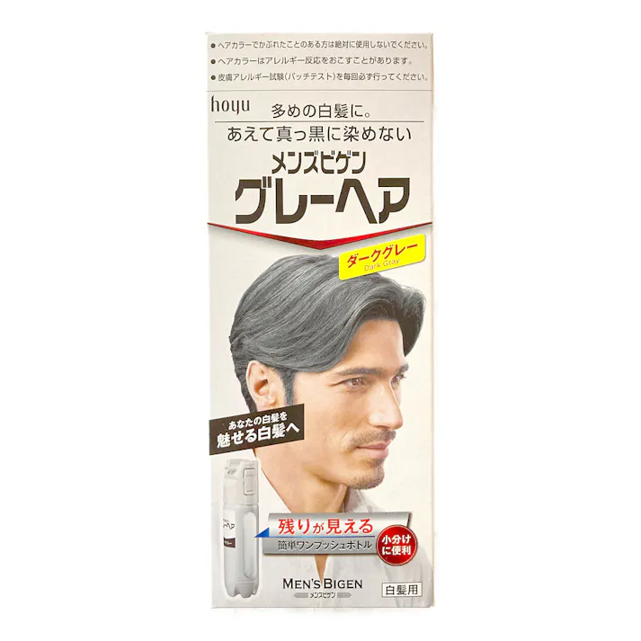 ホーユー メンズビゲン グレーヘア ダークグレー