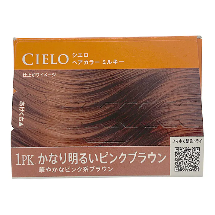 シエロ ヘアカラー ミルキー 1PK かなり明るいピンクブラウン