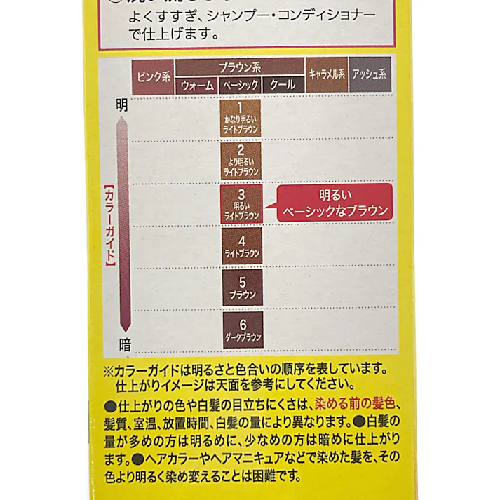 シエロ ムースカラー 泡タイプ 白髪用 3 明るいライトブラウン