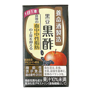 【ケース販売】養命酒製造 黒豆黒酢 125ml×18本
