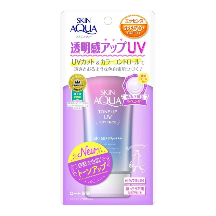 ロート製薬 スキンアクア トーンアップUVエッセンス ラベンダー SPF50+ PA++++ 80g