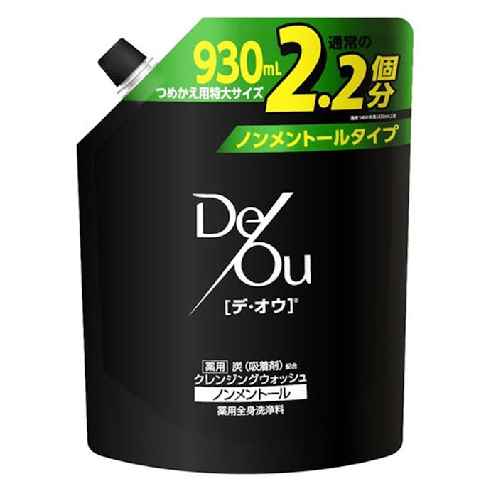 ロート製薬 デ・オウ 薬用クレンジングウォッシュ ノンメントール 詰替 930ml