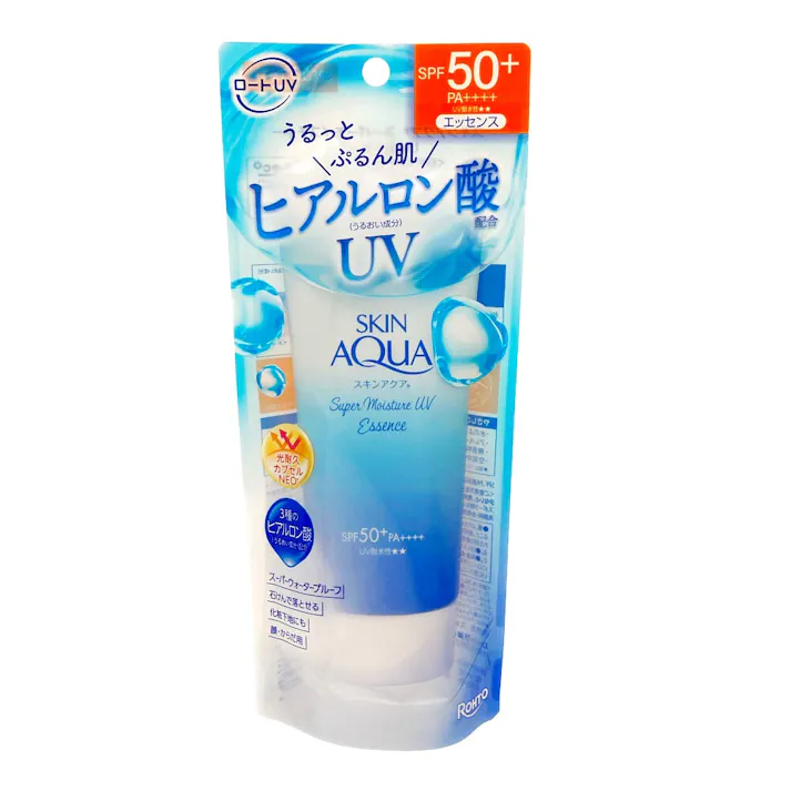 ロート製薬 スキンアクア スーパーモイスチャーエッセンス SPF50+ PA++++ 80g 顔 からだ