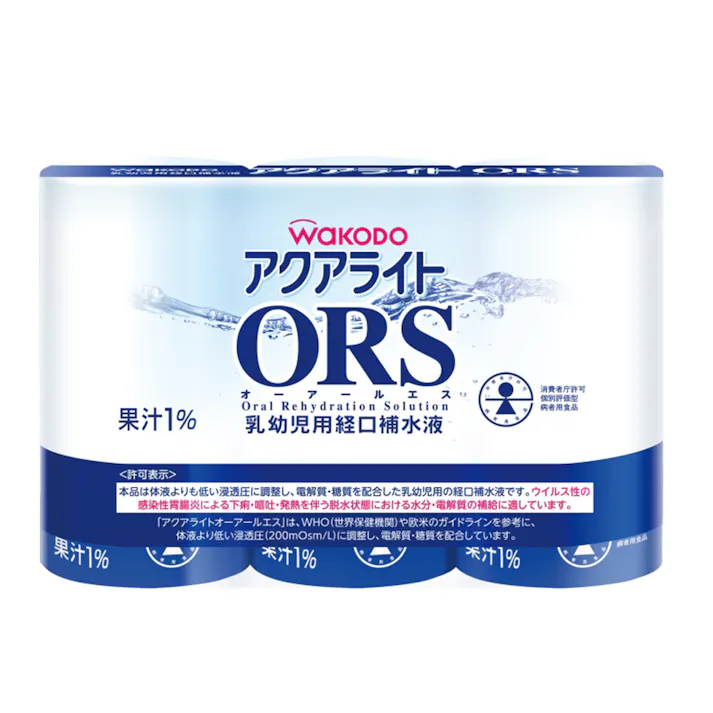 アサヒグループ食品 和光堂 アクアライトオーアールエス 125ml×3本