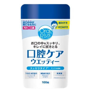 アサヒグループ食品 オーラルプラス 口腔ケアウエッティー スッキリタイプ 100枚