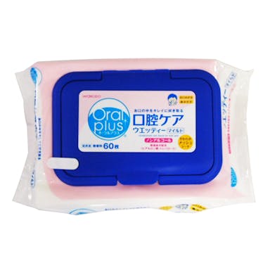 アサヒグループ食品 オーラルプラス 口腔ケアウエッティー マイルドタイプ 60枚