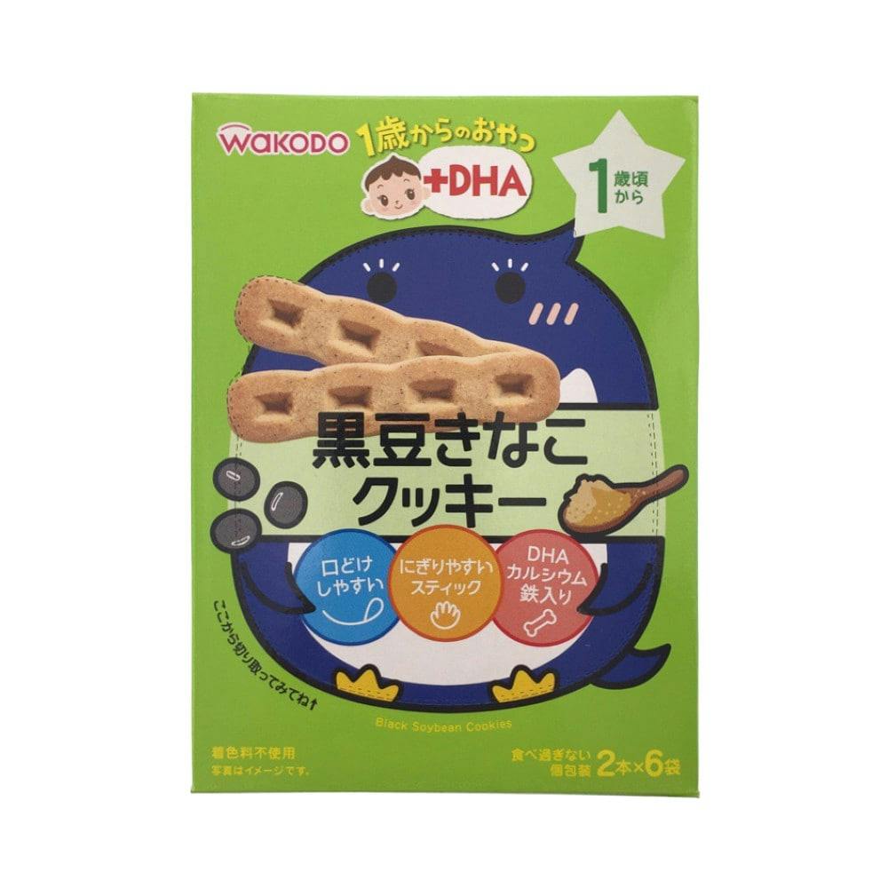 和光堂 1歳からのおやつ+DHA 黒豆きなこクッキー ベビーフード 和光堂 1歳からのおやつ+DHA 黒豆きなこクッキー ベビーフード