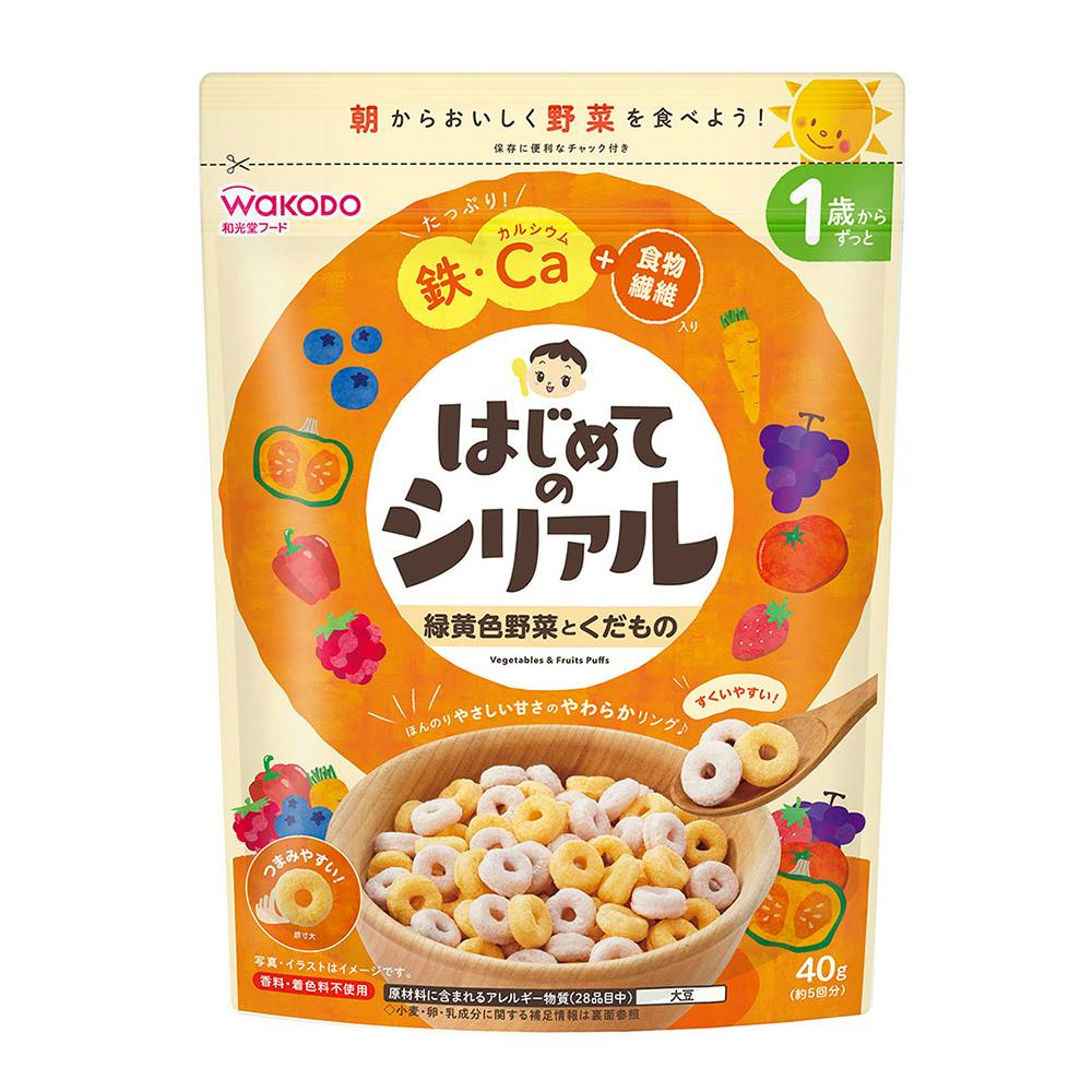 アサヒグループ食品 和光堂 はじめてのシリアル 緑黄色野菜とくだもの 40g ベビーフード アサヒグループ食品 和光堂 はじめてのシリアル 緑黄色野菜とくだもの 40g ベビーフード