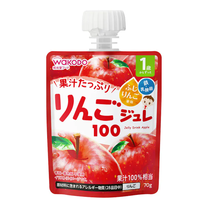 アサヒグループ食品 和光堂 1歳からのMYジュレドリンク りんご100 70g