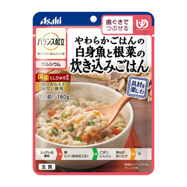 アサヒグループ食品 バランス献立 やわらかごはんの白身魚と根菜