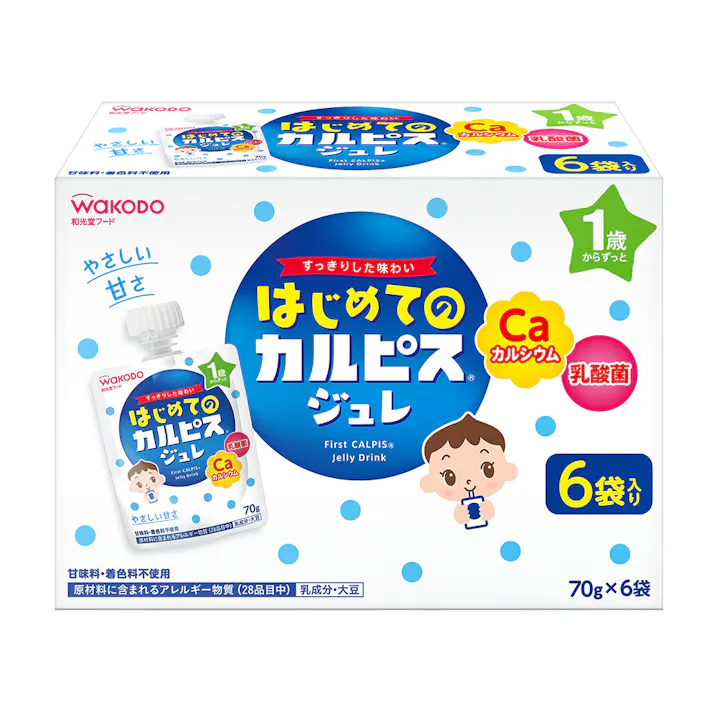 アサヒグループ食品 和光堂 はじめてのカルピスジュレ 6袋入