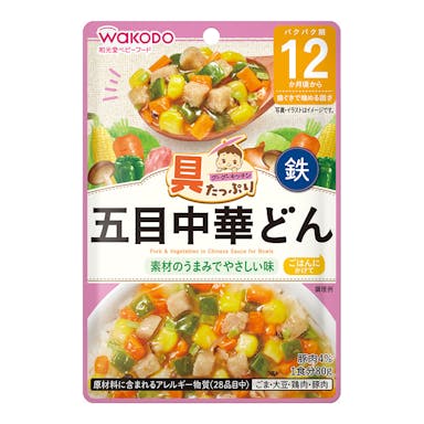 アサヒグループ食品 和光堂 具たっぷりグーグーキッチン 五目中華どん 80g