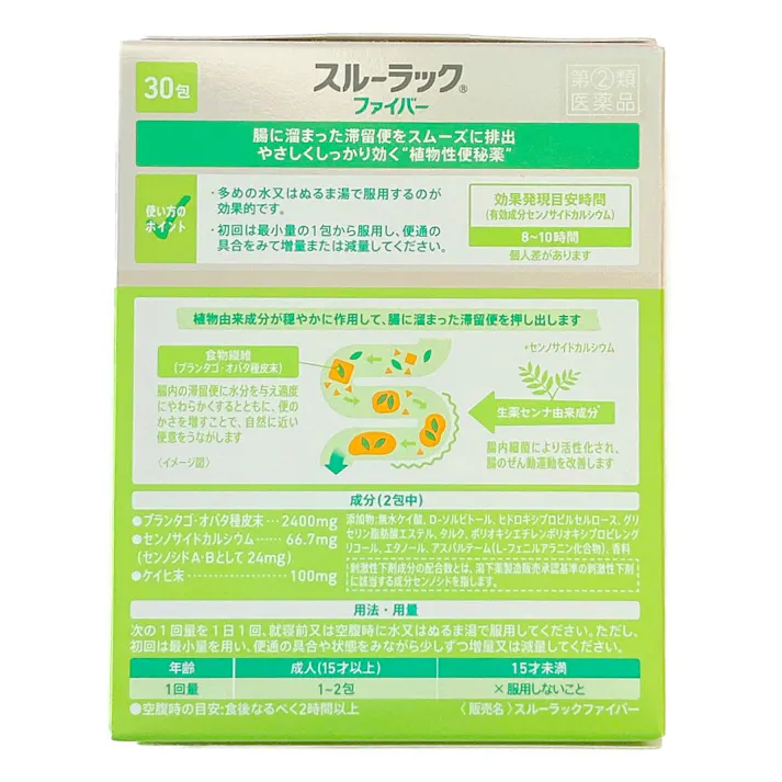 【店舗限定】指定第2類医薬品 スルーラックファイバー 30包