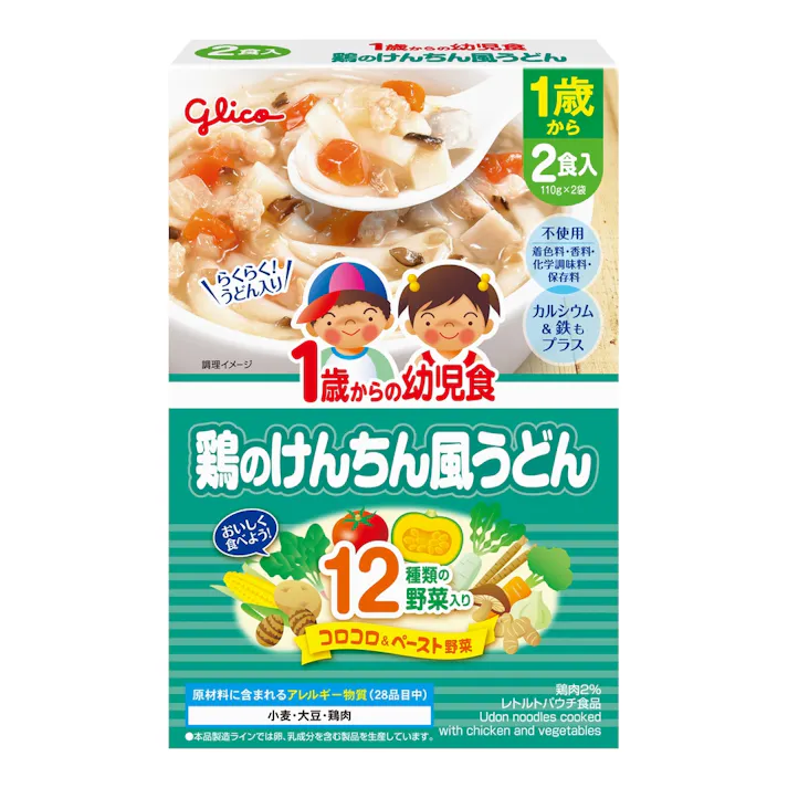 グリコ 1歳からの幼児食 鶏のけんちん風うどん