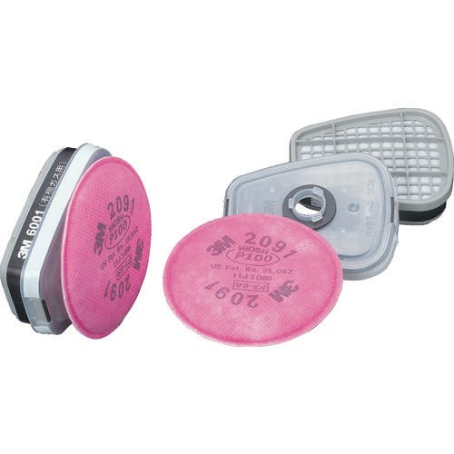 【CAINZ-DASH】スリーエム　ジャパン安全衛生製品事業部 有機ガス用吸収缶　Ｌ３ろ過材付き　６００１／２０９１－Ｌ３　２個入り 6001/2091-L3【別送品】