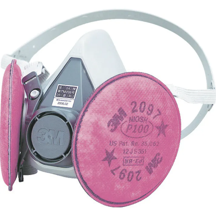 【CAINZ-DASH】スリーエム ジャパン安全衛生製品事業部 取替式防じんマスク 6000/2097-RL3 Sサイズ 6000/2097-RL3S【別送品】