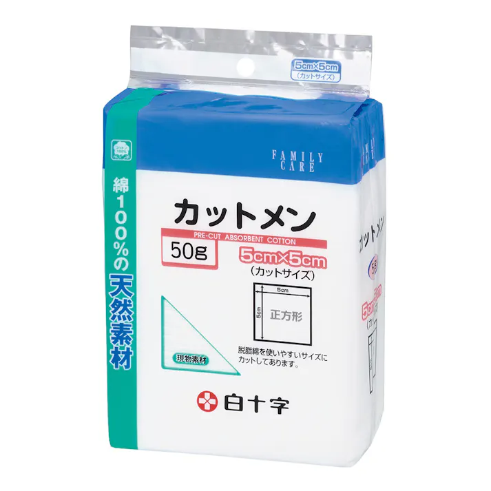 ファミリーケア カットメン 5×5cm 50g