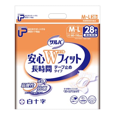 白十字 PUサルバ 安心Wフィット M-L 28枚