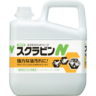 【CAINZ-DASH】サラヤ 植物性スクラブハンドソープ　スクラビンＮ　５ｋｇ 23155【別送品】