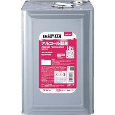 【CAINZ-DASH】サラヤ 【※軽税】ＳＭＡＲＴ　ＳＡＮ食品添加物アルコール製剤　アルペットＨＮ　１７Ｌ 40015【別送品】