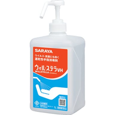 【CAINZ-DASH】サラヤ 速乾性手指消毒剤　ウィル・ステラＶＨ　１Ｌ　一般用 42324【別送品】