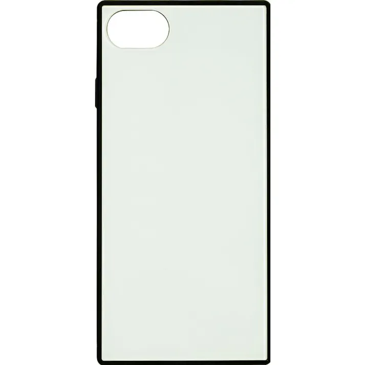 ラスタバナナ iPhone8用 スクエア型TPU×ガラス HBケース ホワイト 5200IP747HB
