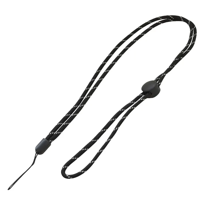 ラスタバナナ 丸紐ネックストラップ 長さ調整パーツ付 ストライプ RNST03ST