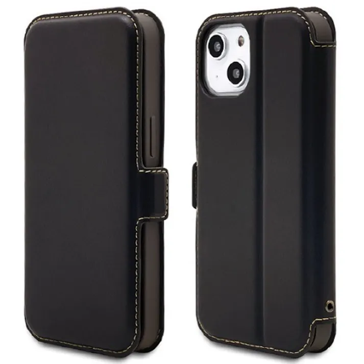 ラスタバナナ iPhone14/13スマートフリップ手帳型ケース ブラック 7011IP261BO