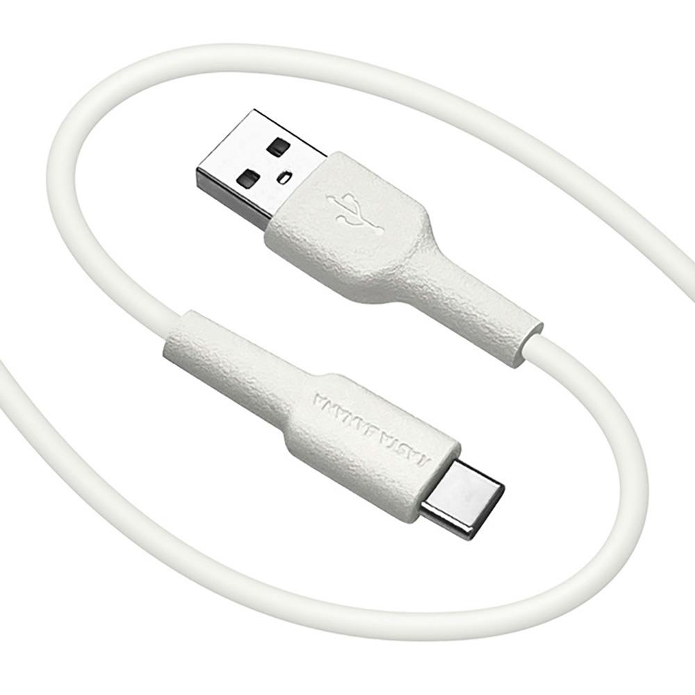 ラスタバナナ 柔らかい TypeA-C充電ケーブル 1.5m ホワイト R15CAAC3A02WH ケーブル・コネクタ・アダプター ラスタバナナ 柔らかい TypeA-C充電ケーブル 1.5m ホワイト R15CAAC3A02WH ケーブル・コネクタ・アダプター
