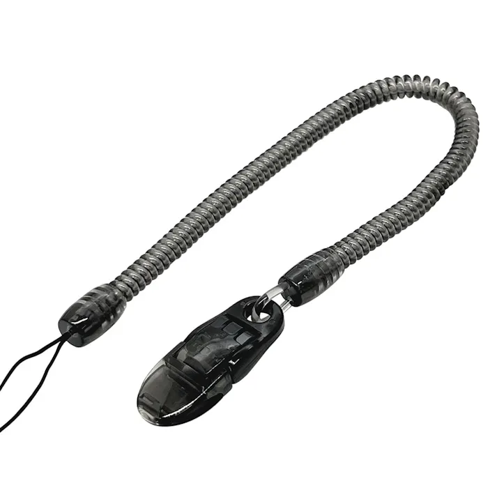 ラスタバナナ コイルストラップ シンプルグリップ 太型 ロング ブラック RCST03BK