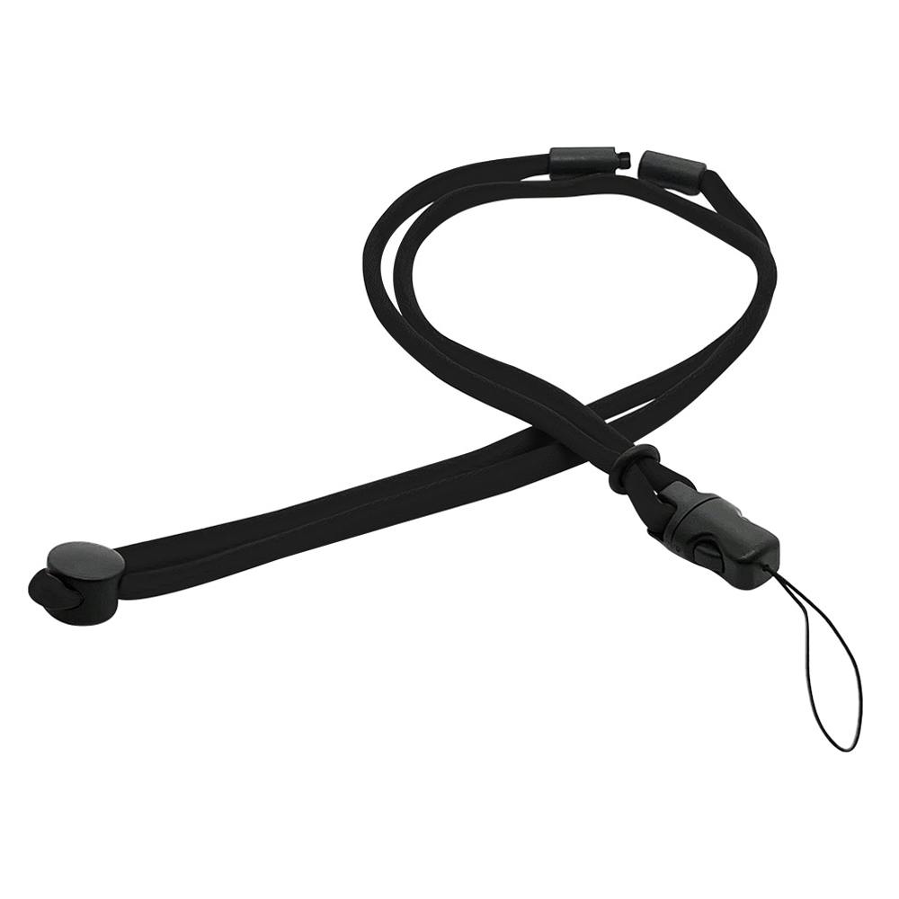 ラスタバナナ 丸紐ネックストラップ 長さ調節 安全パーツ付き ブラック RNST04BK スマートフォンアクセサリ