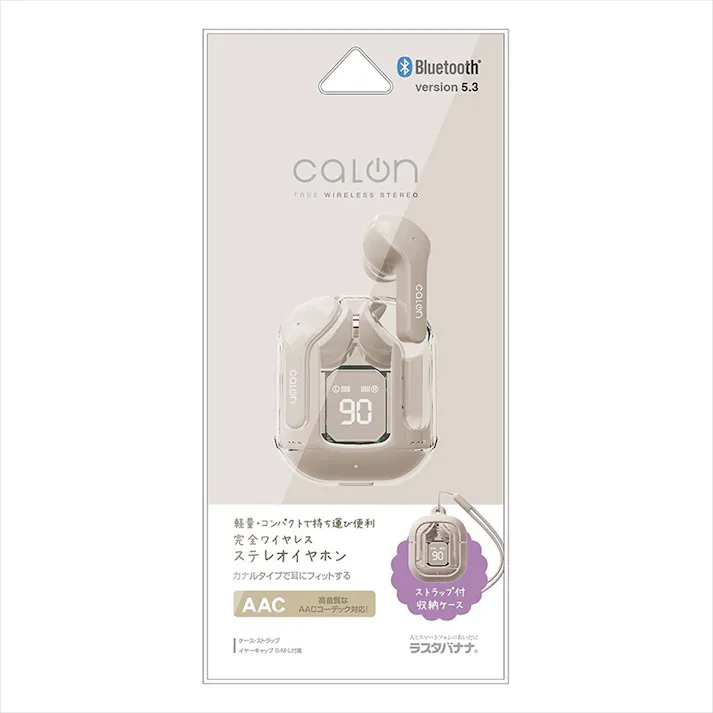 ラスタバナナ Bluetooth 5.3 完全ワイヤレスイヤフォンマイク calon トープ RTWS06TA
