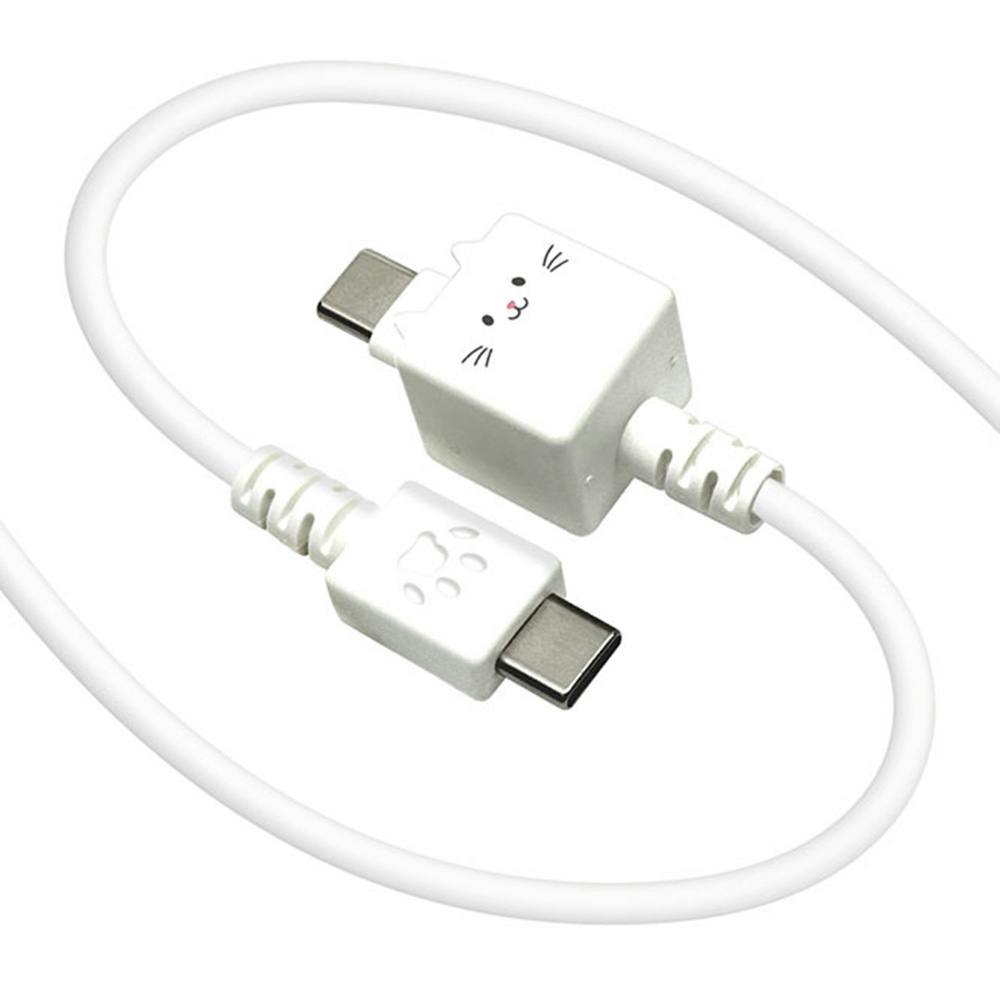 ラスタバナナ モバにゃー もちもちシリコンケーブル Type-C to Type-C 1m もちち