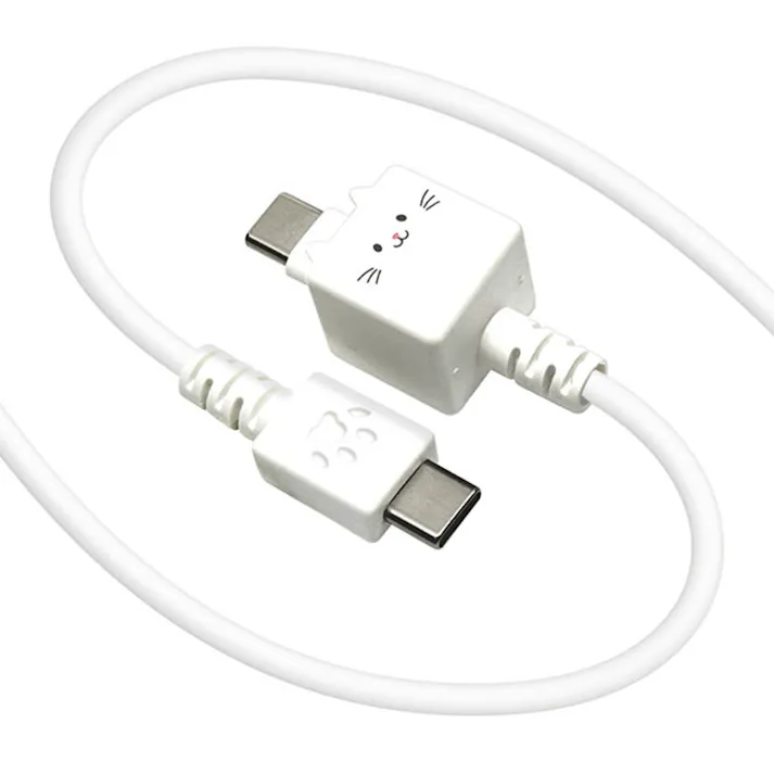 ラスタバナナ モバにゃー もちもちシリコンケーブル Type-C to Type-C 1m もちち