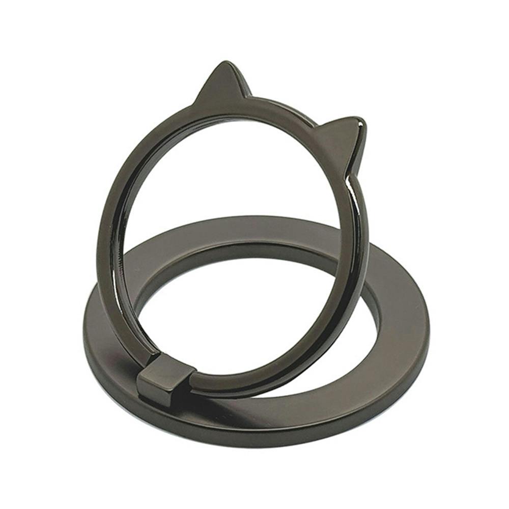 ラスタバナナ Magsafe用 猫型スマホリング NEKO no MAGNET RING 大 スペースグレー