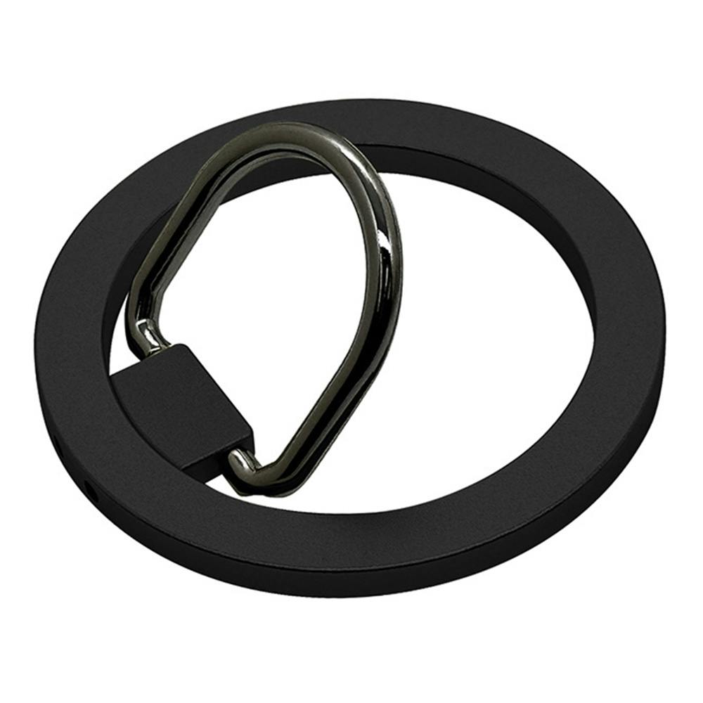 ラスタバナナ Magsafe対応 スタンド機能付き スマホリング ブラック