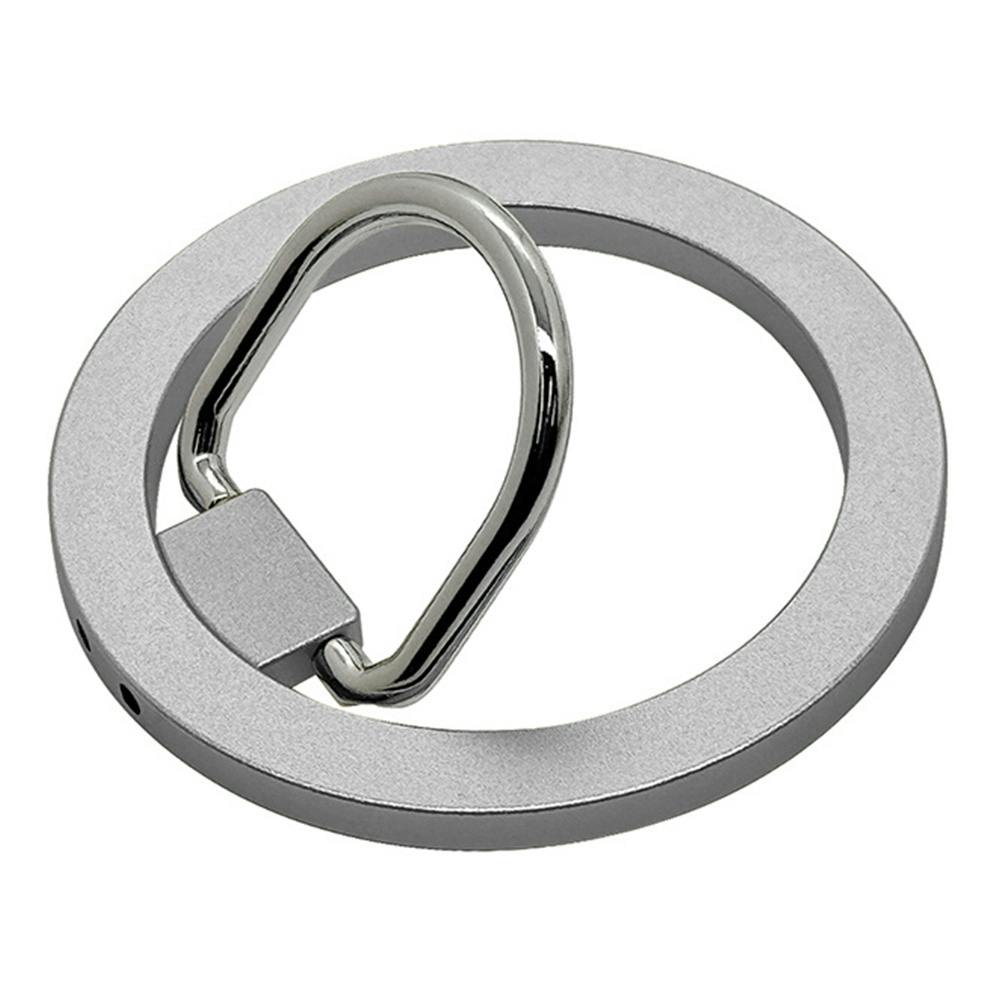 ラスタバナナ Magsafe対応 スタンド機能付き スマホリング シルバー