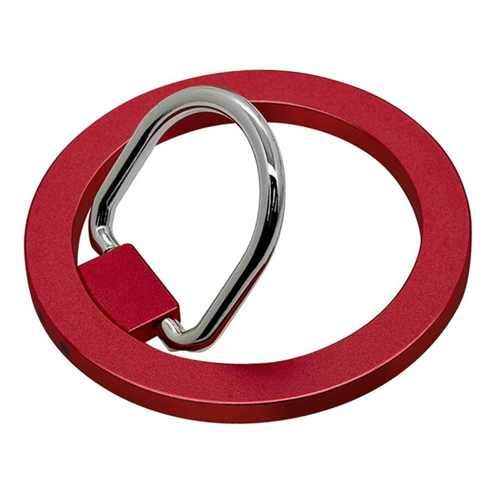 ラスタバナナ Magsafe対応 スタンド機能付き スマホリング レッド