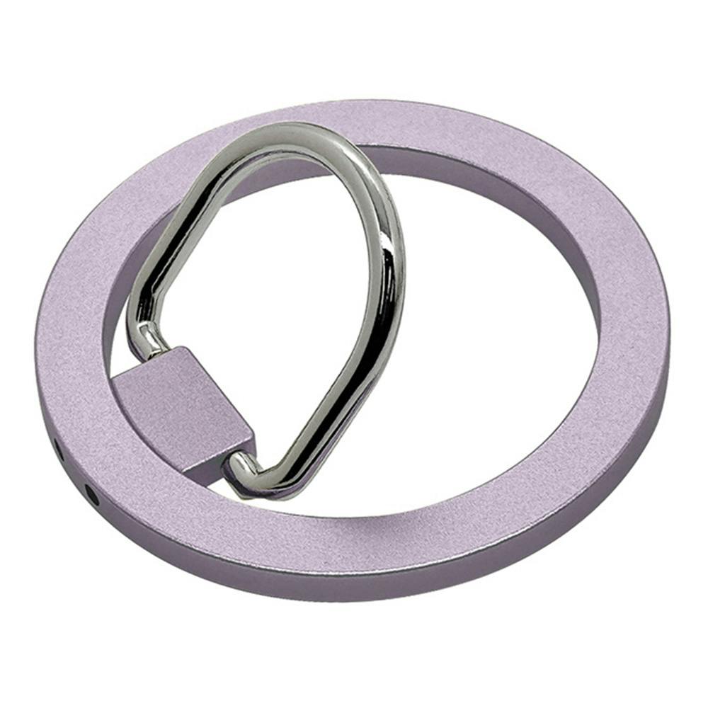 ラスタバナナ Magsafe対応 スタンド機能付き スマホリング ライトパープル