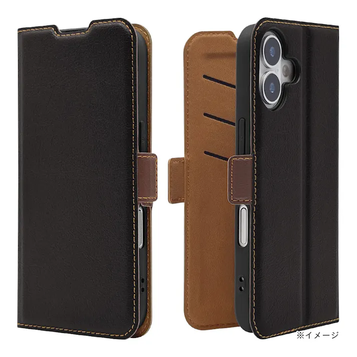 ラスタバナナ iPhone 17 薄型手帳ケース サイドマグネット