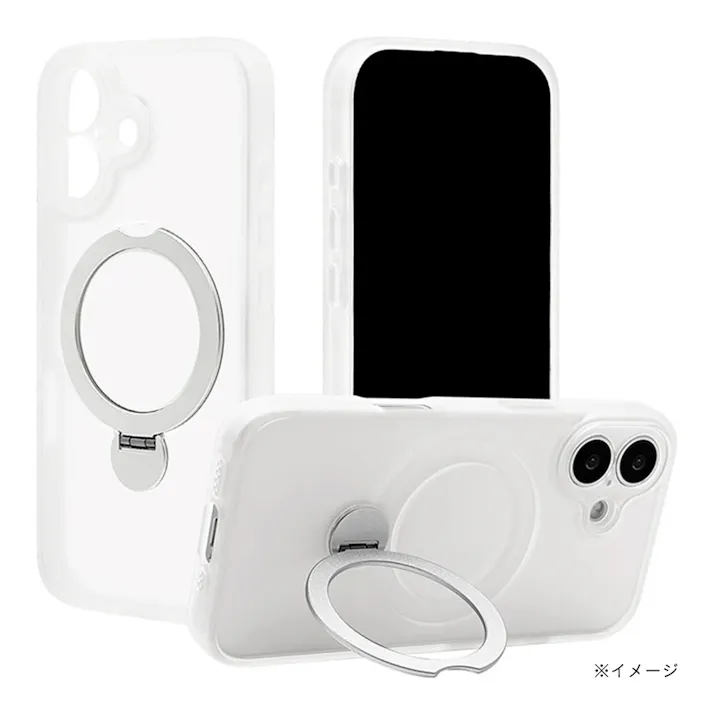 ラスタバナナ iPhone 17用 ZEROSAFE 極 回転スタンド 磁力充電対応 フロストホワイト 8897IP5AZSFWH