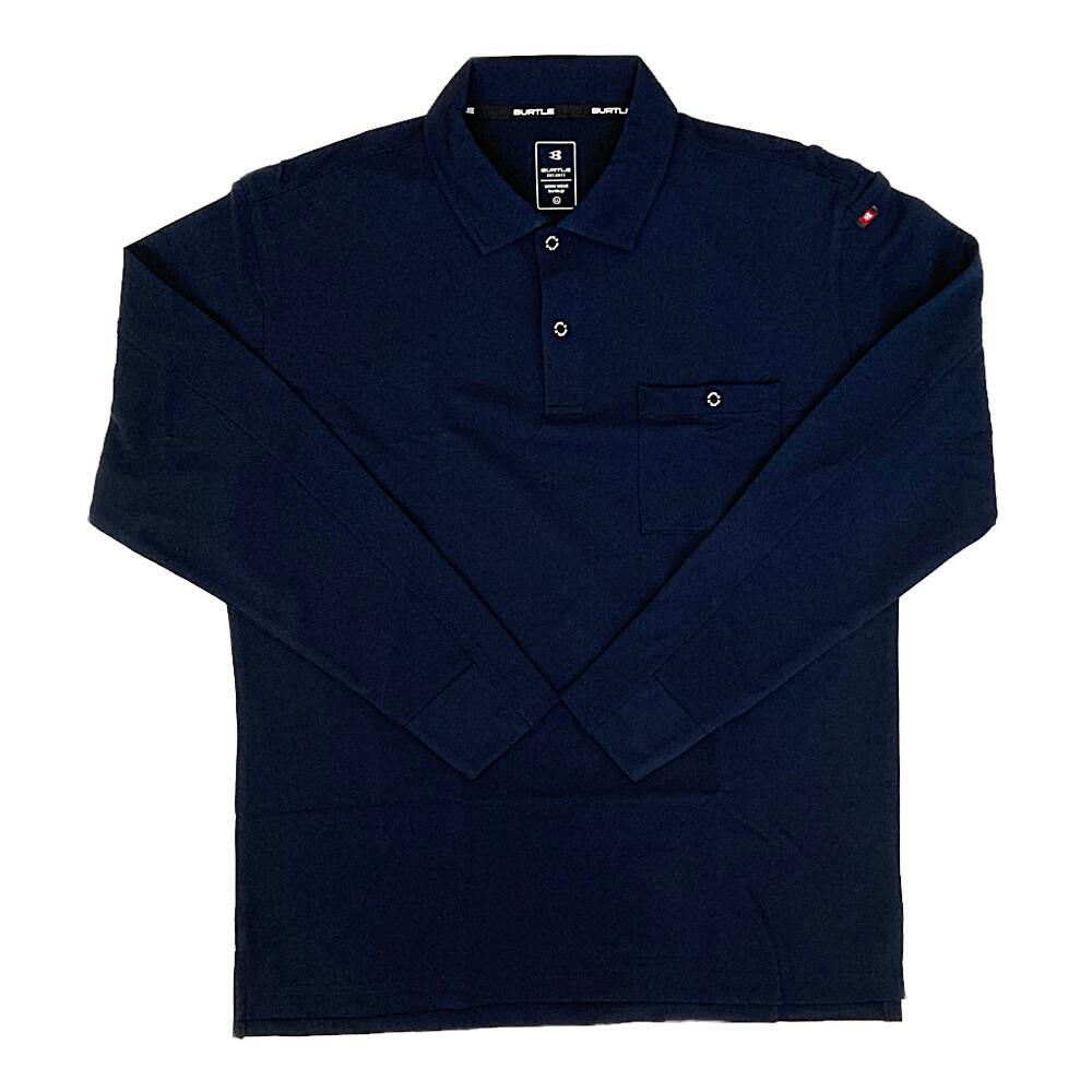 ★激レア★　シャイニングアークス　支給品ポロシャツ（ネイビー） 長袖ポロシャツ ネイビー LL | 作業着・作業服・安全靴 通販