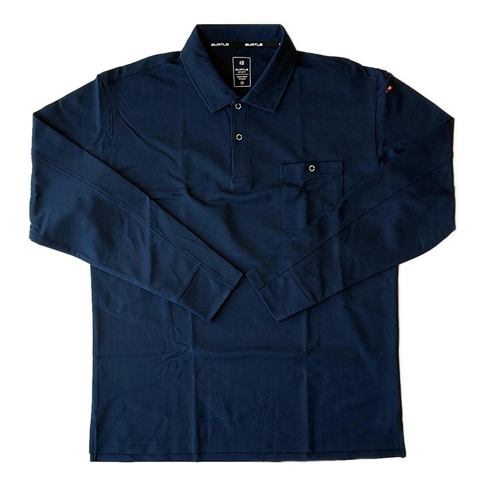 長袖ポロシャツ ネイビー 3L | 作業着・作業服・安全靴 通販
