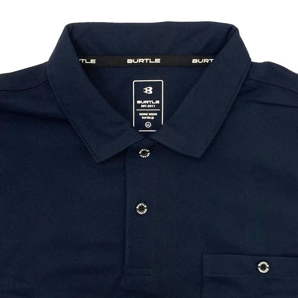 667 半袖ポロシャツ ネイビー LL | 作業着・作業服・安全靴 通販