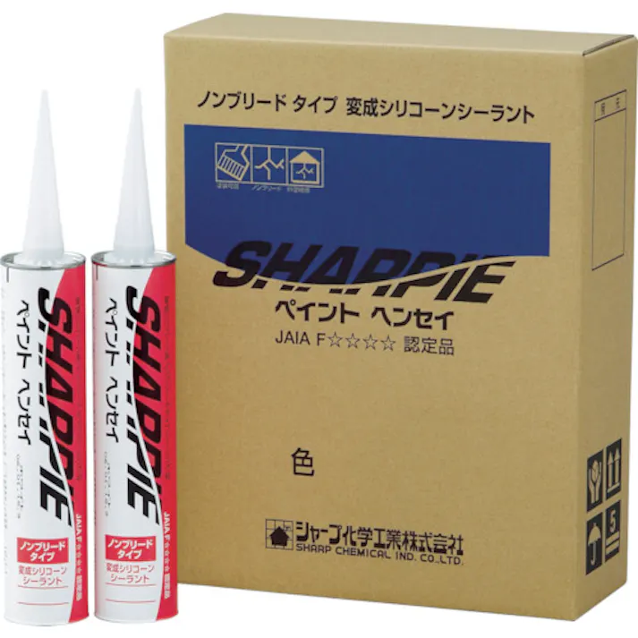 【CAINZ-DASH】シャープ化学工業 シーリング剤 シャーピー ペイントヘンセイ ホワイト 320ml SHARPIE-MP-C-W【別送品】